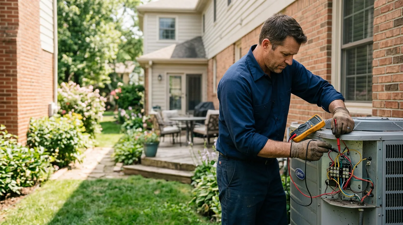HVAC technician working near Union Furnace, OH